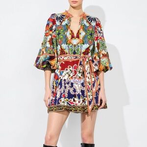 NWT - Alice + Olivia Saide Mini Shirt Dress